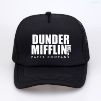 Summer New 2023 summer Men Print The Office TV Show Dunder Mifflin Baseball Cap Unisex Casual Mesh Trucker cap Versatile hat