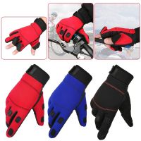 ✗ 1 คู่ถุงมือตกปลากันน้ำกีฬากลางแจ้ง Mitten Windproof Full-Finger ถุงมือลื่นสำหรับผู้หญิงผู้ชายอุปกรณ์ตั้งแคมป์