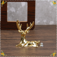 CHUN Elk Deer statue Nordic Christmas Reindeer Art Figurine วินเทจเหล็กหัตถกรรมบ้านเครื่องประดับตารางตกแต่งของขวัญ