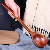 State school solid wood colander wooden fishing spoon wooden spoon wooden colander hot pot household spoon long handle large colander cooking spoon