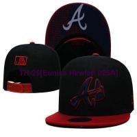 ▧❂ Eunice Hewlett 025A Cross-border hot style the Atlanta braves baseball hat adjustable buckles for men and women cap embroidery deep red