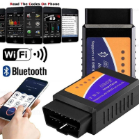 สแกนเนอร์ ELM327 V1.5 OBD2บลูทูธ PIC18F25K80/Wifi ELM 327เครื่องมือวิเคราะห์รถยนต์ OBDII สำหรับ Android/ios PK Vgate Icar2เครื่องอ่านรหัส