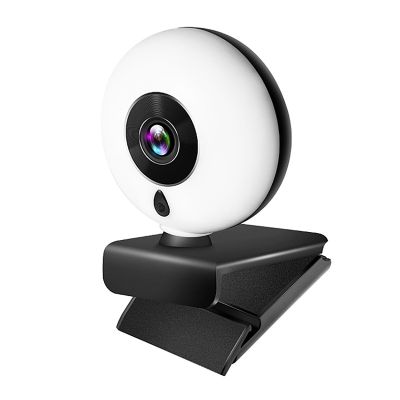 ▥❅ 1080P 2K HD Webcam Ring Light Stable Clear Autofocus Driver-free Noise Reduction Webcam Rotatable USB Web Computer Live Camera
