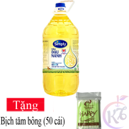 Dầu ăn Simply đậu nành chai 5 lít Tặng 1 bịch tăm bông