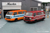 Master 1:64 Type 2 T3 VAN Carrera รถบัส B32ทีม Gulf/รถโมเดล Diecast สีแดง