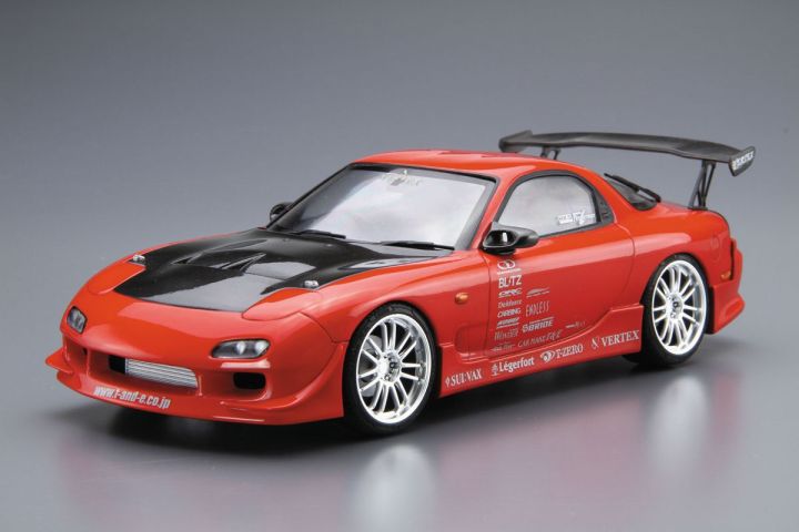 aoshima-fd3s-1-24-rx-7โมเดลรถ-hoy-โมเดลพลาสติก-aoshima-รถแข่งรถสปอร์ต