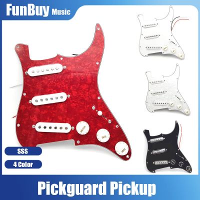 ‘【；】 1Set Guitar Pickguard With Pickup Single Coil Loaded SSS Prewired Pickup For ST Electric Guitar