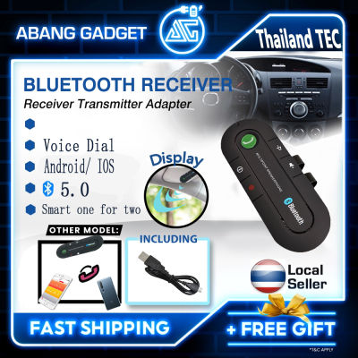 【HD VOICE🔥🔥🔥】Car Wireless Bluetooth 5.0 Speaker Hands-Free Car Kit Speakerphone Visor Clip Receiver บลูทูธรถยนต์ บลูทูธไร้สาย บูลทูธรถยนต์ ตัวปล่อยสัญญาณบลูทูธ