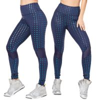 Zumba Glam High Waist Panel Ankle Leggings (กางเกงเลคกิ้งออกกำลังกายซุมบ้าและโยคะ)