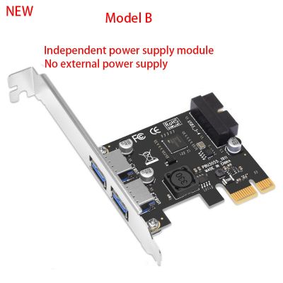 อะแดปเตอร์ USB 3.0 Pci-e Usb 2พอร์ตสำหรับ Pcie แผงด้านหน้า20pin ฮับ PCI USB3.0 20ขาอะแดปเตอร์การ์ดคอนโทรลเลอร์ด่วนอะแดปเตอร์ FJK3825