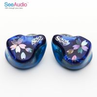 SeeAudio Neko 6BA หน้าจออินเอียร์ IEMs พร้อมสายเคเบิลชุบเงิน EA CADMUS OCC HiFi มีสายหูฟังหูฟังเพลง J-POP 2Pin 0.78