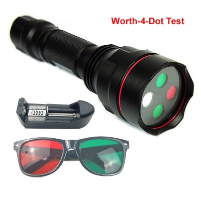 1ชิ้นมูลค่า4จุดชุดทดสอบแว่นตาฟิลเตอร์สีแดงสีเขียว WFDT เครื่องมือทดสอบภาพสำหรับ DK01ฝึกสายตาสั้น