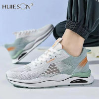 【Huieson】รองเท้าผ้าใบบางสำหรับผู้ชาย,รองเท้าวิ่งระบายอากาศได้ดีป้องกันกลิ่นรองเท้าตาข่ายรองเท้าลำลองของผู้ชาย