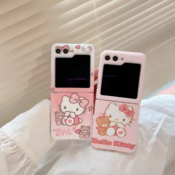 Pink Hello Kitty Samsung Galaxy Z Flip 5 Clear Case
