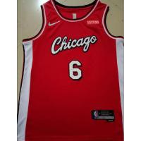 Hot Newest Top-quality New arrival 2022 2023 Newest shot goods Most popular 22/23 Top quality Ready Stock High quality 2022 new season 75th anniversary NBA mens Chicago Bulls 6 Alex Caruso embroidery basketball jerseys jersey city red