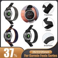 [HOT JUXLLKBKOW 514] สายรัดไนลอนสำหรับ Garmin Fenix 7/7S/7X/6X/6S/6 Pro/ 5X/5S 26/22/20มม. สายนาฬิกาสปอร์ต Quick Dry สายสมาร์ทวอทช์อุปกรณ์เสริมเสริม