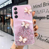 เคสโทรศัพท์ใหม่สำหรับ Samsung Galaxy ฝาหลัง M14 กากเพชรนิ่มใสรูปดาวผีเสื้อระยิบระยับเคสโทรศัพท์ Samsung M14