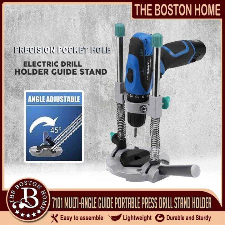 Boston Home Universal Mobile Drill Guide Electric Drill Stand 45° Adjustable (7101) Lazada PH