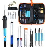 20Pcs Electric Iron Electronic Soldering Iron Kit Soldering Iron Electric With Adjustable Temperature Electronic Repair Tools