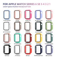 Full Cover For Apple Watch Series 6 se 5 4 3 2 1 Plastic Bumper Hard Frame Case With Glass For iWatch 40mm 44mm Screen Protecto