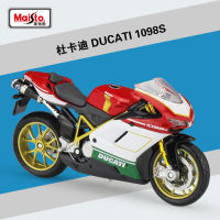 Maisto 1:18 DUCATI 1098วินาทีรุ่นรถจำลองล้อแม็กรถจักรยานยนต์โลหะรถของเล่นเด็กของเล่นของขวัญคอลเลกชัน B390