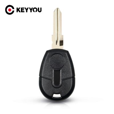 KEYYOU เคสกุญแจรถยนต์รีโมทอะไหล่15ชิ้น/ล็อตสำหรับซองใส่เปลือกปลอกหุ้มเคสเปล่ากุญแจเครื่องรับส่งสัญญานแบบ Fiat GT15R ใบมีด