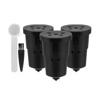 3 Pcs Refillable Coffee Filter Cup Reusable Coffee Pod Filled Capsule Compatible with Keurig 1.0 K Cup Coffee Makers