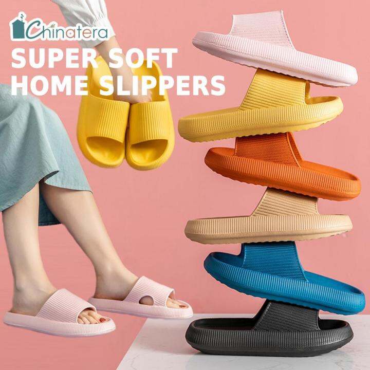 Super Soft Elastic Slippers Thick Sole Women Men Fashion Sandal