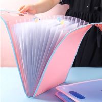 Accordion Bag Folder A4 Large Capacity Student Paper Bag 13 Layer Bill File Sorting Bag Desk Organizer Folders Paper Organizer