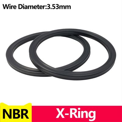 ✑ Black NBR X-RingFour Lip Seal RingNitrile Rubberfor Hydraulic CylindersPistonsPiston rods.Inner Diameter4.34-456.06mm