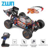 OuYunTingM Wltoys 144010 184016 75กม./ชม. 2.4กรัม4WD ไฟฟ้าไร้แปรงถ่านความเร็วสูงของเล่นดริฟท์ได้ควบคุมระยะไกลสำหรับเด็ก