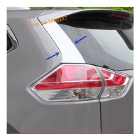 Car body chrome ABS Rear tail Spoiler side triangle Molding window bezel trim For Nissan X-trail xtrail T32Rogue 2014 2015 2016