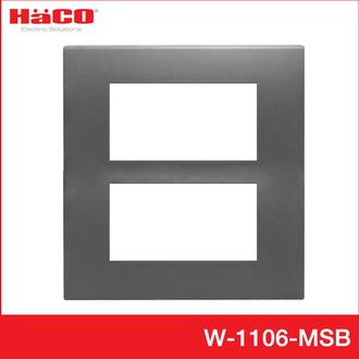 haco-แผงหน้ากาก-6-ช่อง-matt-grey-รุ่น-quattro-tj-w1106-msb