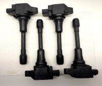 4ชิ้น4ชิ้น22448-JA00C 22448JA00C คอยล์จุดระเบิดของแท้สำหรับ Ni-Ssan Altima-Rogue Sentra-Versa Infiniti-