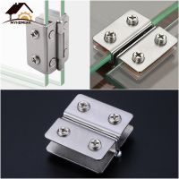 【CW】 Myhomera Glass Door Hinge Sided Clip without Hole Cabinet Cupboard Clamps for 4-9mm 180