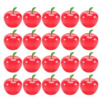 20PCS Wedding Party Preference Apple Container Toy Filled Plastic Apple Shaped Candy Box Birthday/Wedding Decoration