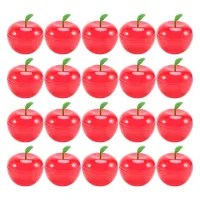 20PCS Wedding Party Preference Apple Container Toy Filled Plastic Apple Shaped Candy Box Birthday/Wedding Decoration