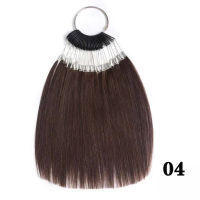 100 human hair colorin color chart hair strands test hair rings For beauty salon hairdressing salon supplies hair on rings