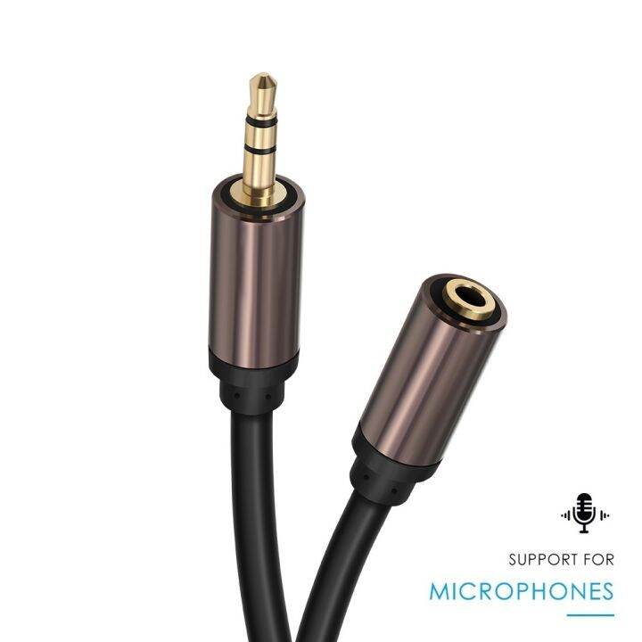 3.5mm Audio Extension Cable with Mic Support for PC and Mobile