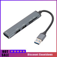 สายต่อขยายยูเอสบีฮับยูเอสบีแยกตัวแปลงแบบหลายพอร์ต1 USB 3.0 2.0 USB 2 USB พร้อมการ์ดรีดเดอร์ SD TF สำหรับโน็คบุคตั้งโต๊ะชิ้น