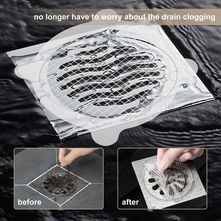 30-pcs-disposable-shower-drain-hair-catcher-cover-for-showers-amp-bathtubs-mesh-stickers-mesh-filter-sink-strainer-sticker