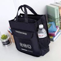 New Water-Proof Oxford Cloth Bag Multilayer Zipper Envelope A4 Size Students Book Bags Hand Bag With Bags 【AUG】