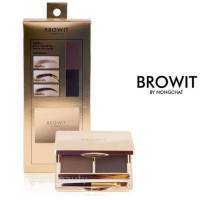 (1 ชิ้น) Browit by Nongchat Easy Drawing Brow Shadow 4g บราวอิท บายน้องฉัตร อีซี่ ดรออิ้ง บราว แชโดว์ เขียนคิ้วฝุ่น #Dark Brown