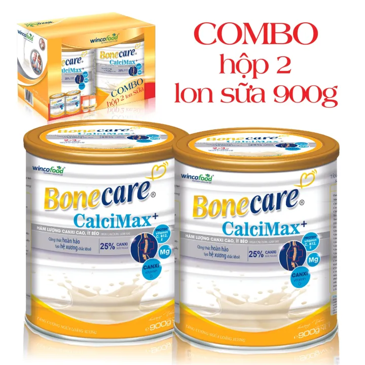 Combo 2 lon sữa bột Wincofood Bonecare Calcimax+ 900g: dành cho người từ 18 tuổi trở lên bổ sung canxi – Collagen và đường Isomalt phòng ngừa loãng… – Wincofood ,SKU : 662566305_VNAMZ-1599068561 >>>🇻🇳 Top1Vietnam 🛒>>> lazada.vn 🇻🇳🇻🇳🇻🇳🛒🛍🛒
