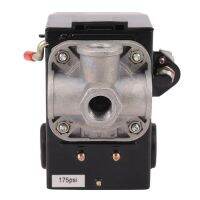 ☏ 2X Pressure Switch Control Air Compressor 140-175 PSI 4 Port Heavy Duty 26 AMP Black