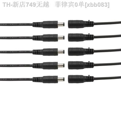 【CW】❣✓  5/10Pcs 5.5 x 2.1mm Plug Jack Cable Pigtail 12V Male Female 5.5x2.1 for 5050 3528 Strip