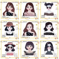 ?SALE? ตัวติดตกแต่ง DIY ไม่มีกาว GIRL COLLECTION ติดกระเป๋ากระจูด กระเป๋าสาน กระเป๋าผ้า งานเย็บติดเสื้อ อาร์มติดเสื้อ เย็บติดกางเกง