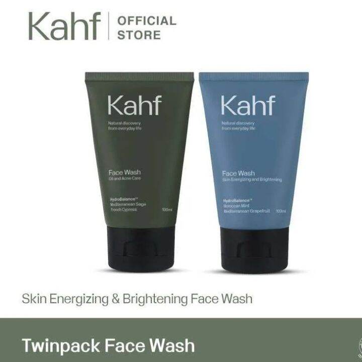 KAHF Facial Wash 100ml / Skin Energizing and Brightening / Oil and Acne ...