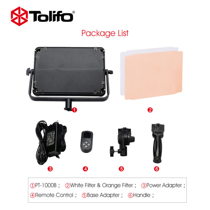 tolifo-pt1000b-studio-led-light-ไฟต่อเนื่อง-ไฟถ่าบแบบ-ไฟled-ไฟถ่ายสินค้า-ไฟถ่ายวีดีโอ