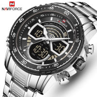 New NAVIFORCE Mens Watches Top Luxury Brand Sports Watch Men Chronograph Stainless Steel Quartz Wristwatch Relogio Masculino